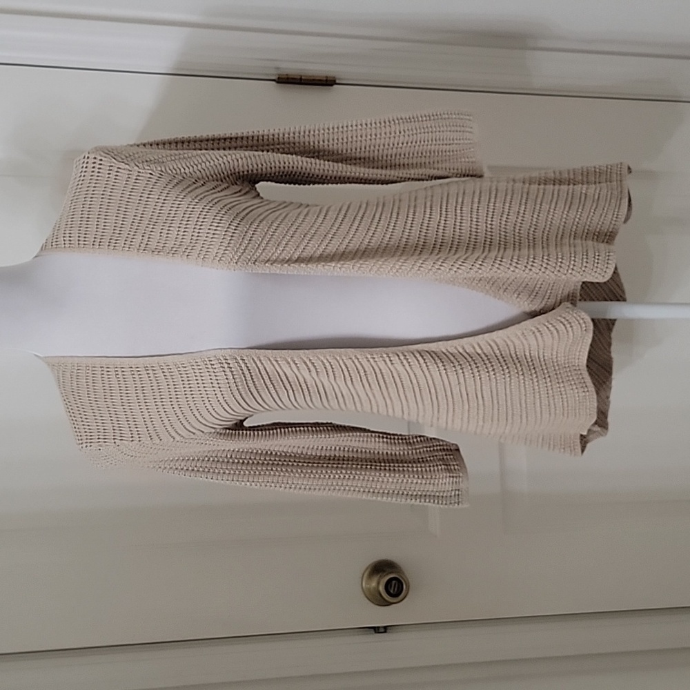 United States Sweaters Size S Light Beige Open Cardigan Sweater, New With Tag